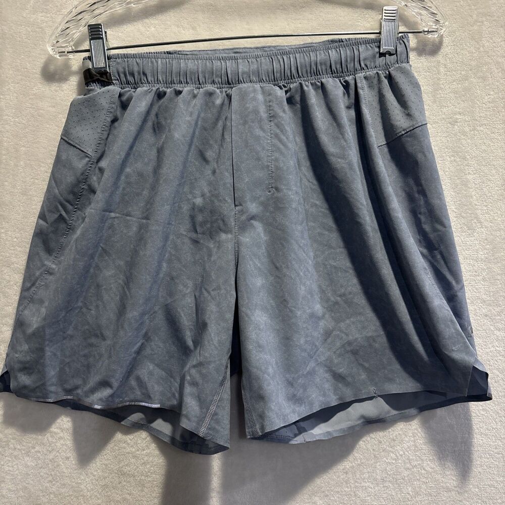 Lululemon Men's Surge Shorts Boxer Brief Lined Running 6” Blue Grey Small